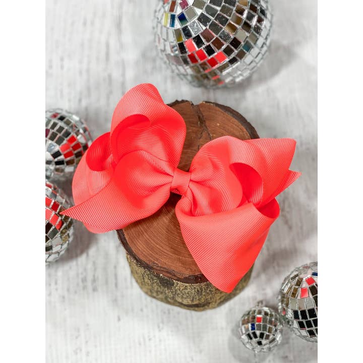 The Hair Bow Company - Wholesale Hair Bow - Kids - Classic Grosgrain Hair Bow - Alligator Clip - 4.5"5