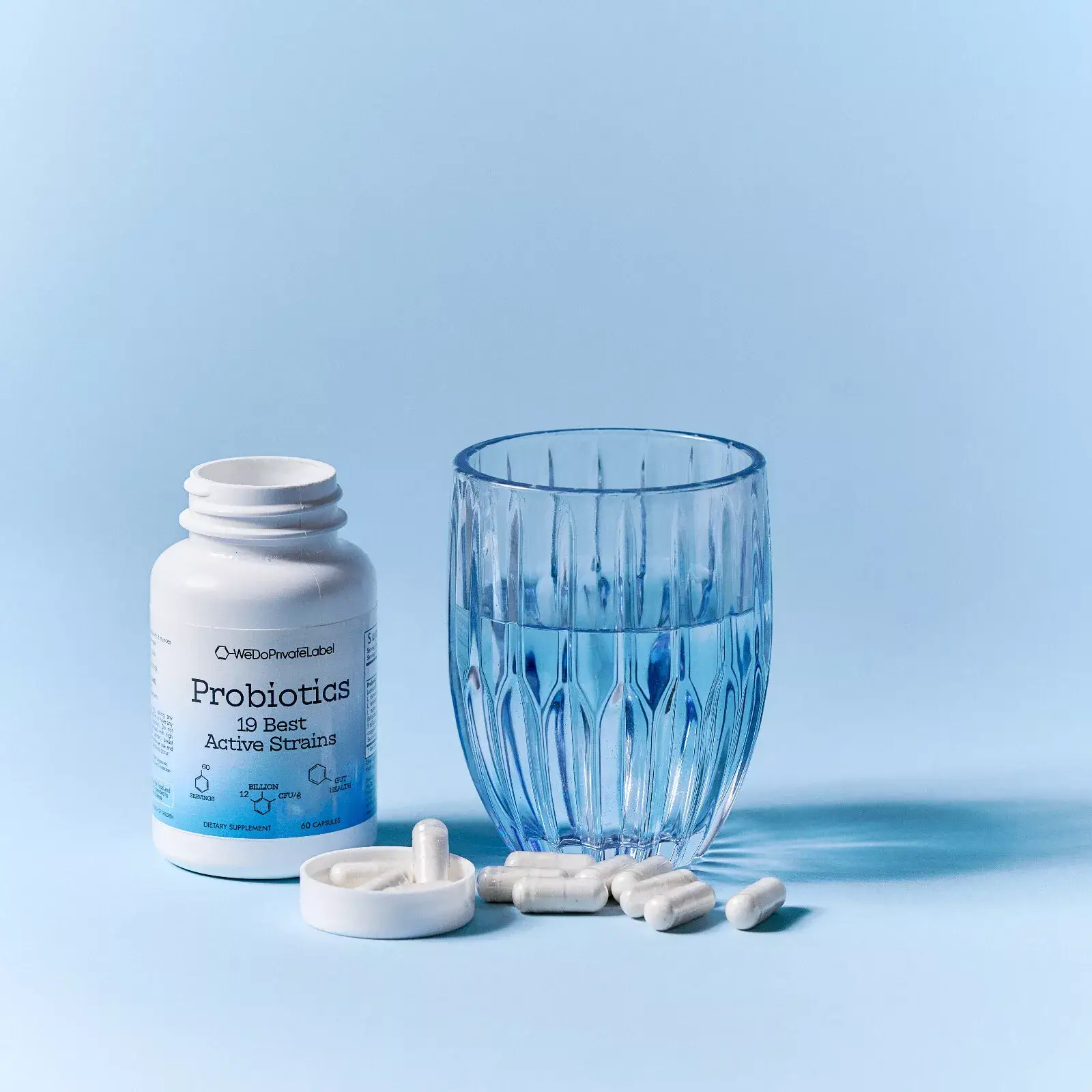 We Do Private Label – Großhandel Nahrungsergänzungsmittel/Vitamin zum Einnehmen – Probiotika-Kapseln [ohne Etikett]1