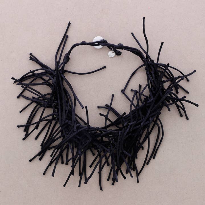Sonata - Wholesale Snap Jewelry - Rat Tail Fringe Choker