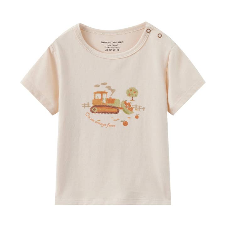 Camiseta gráfica orgánica para niño pequeño - Camión para venta al por mayor de Norsu Organic