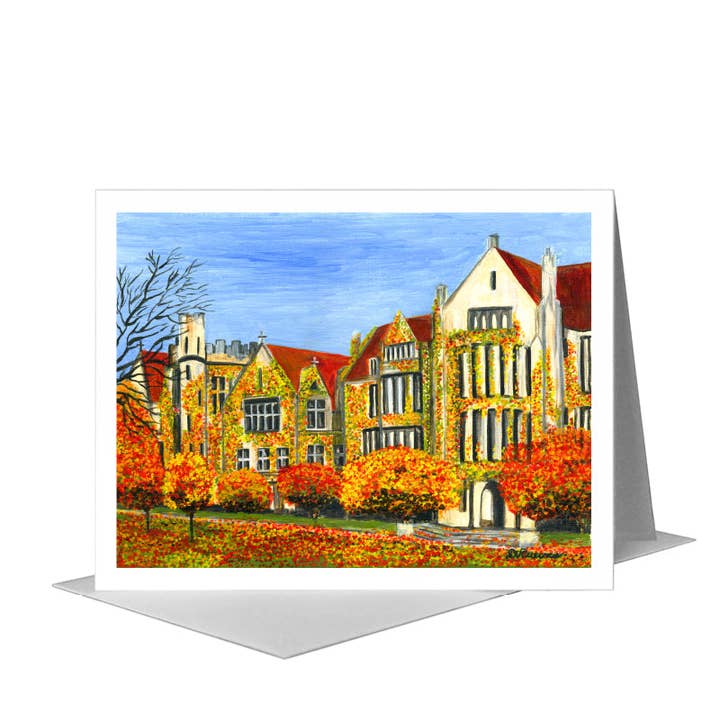 University of Chicago, Greeting Card (#7310A) for wholesale by Printed Canvas