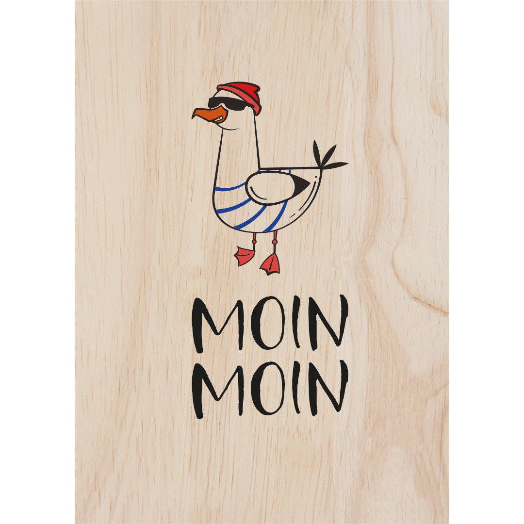 Woodcardz - Wholesale Magnet - Tinycardz - Moin moin cool0