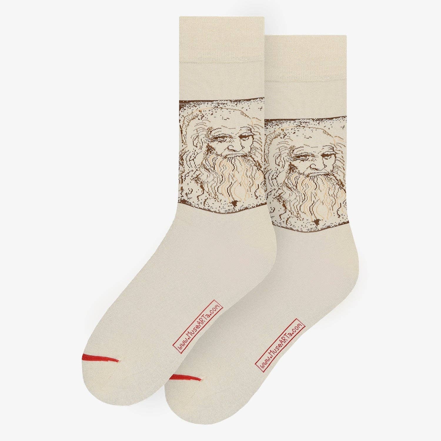 MuseARTa GmbH - Wholesale Socks - Unisex - Leonardo Da Vinci - Self Portrait0