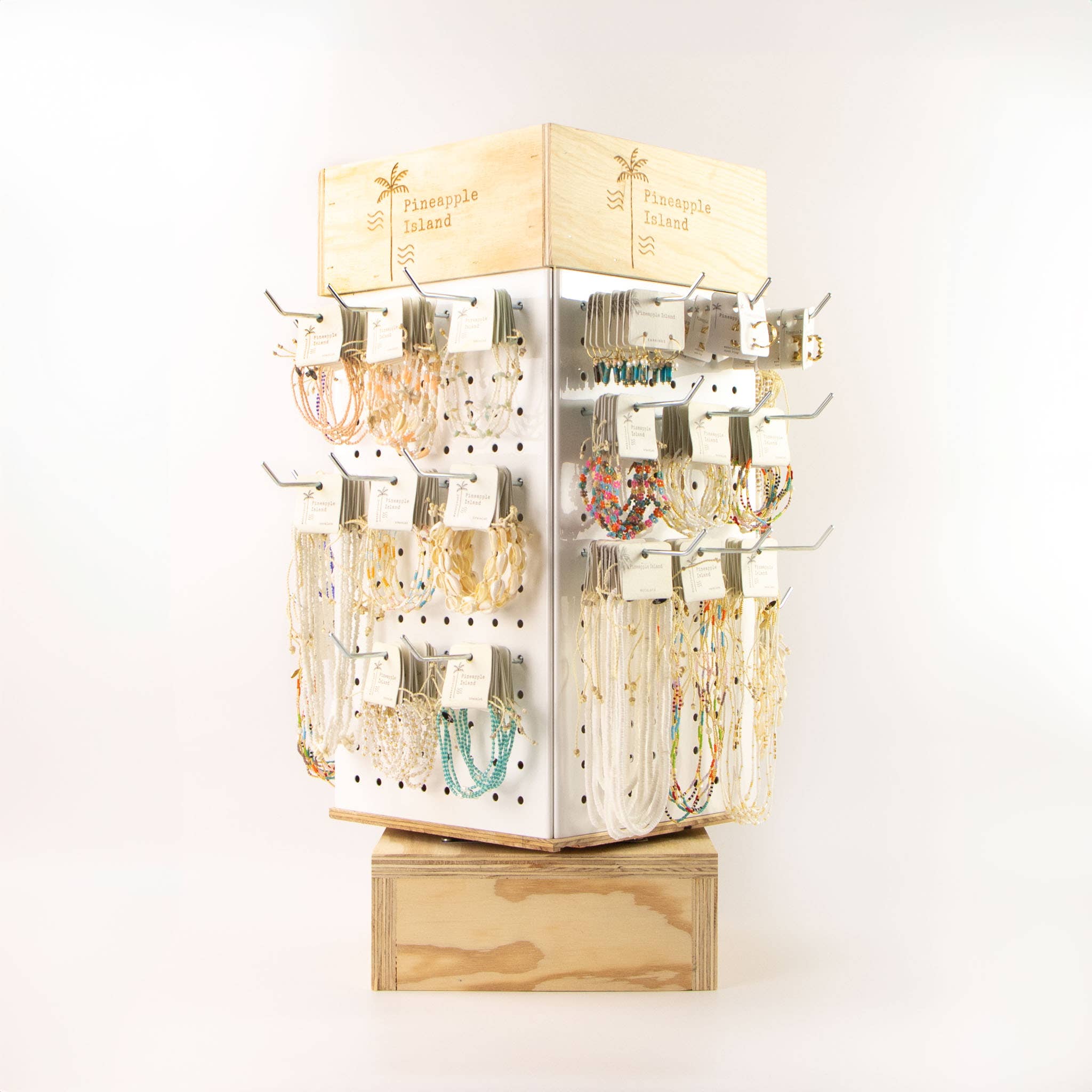 Pineapple Island - Vente Supports et présentoirs à bijoux - Présentoir tournant de comptoir mini 4 faces3