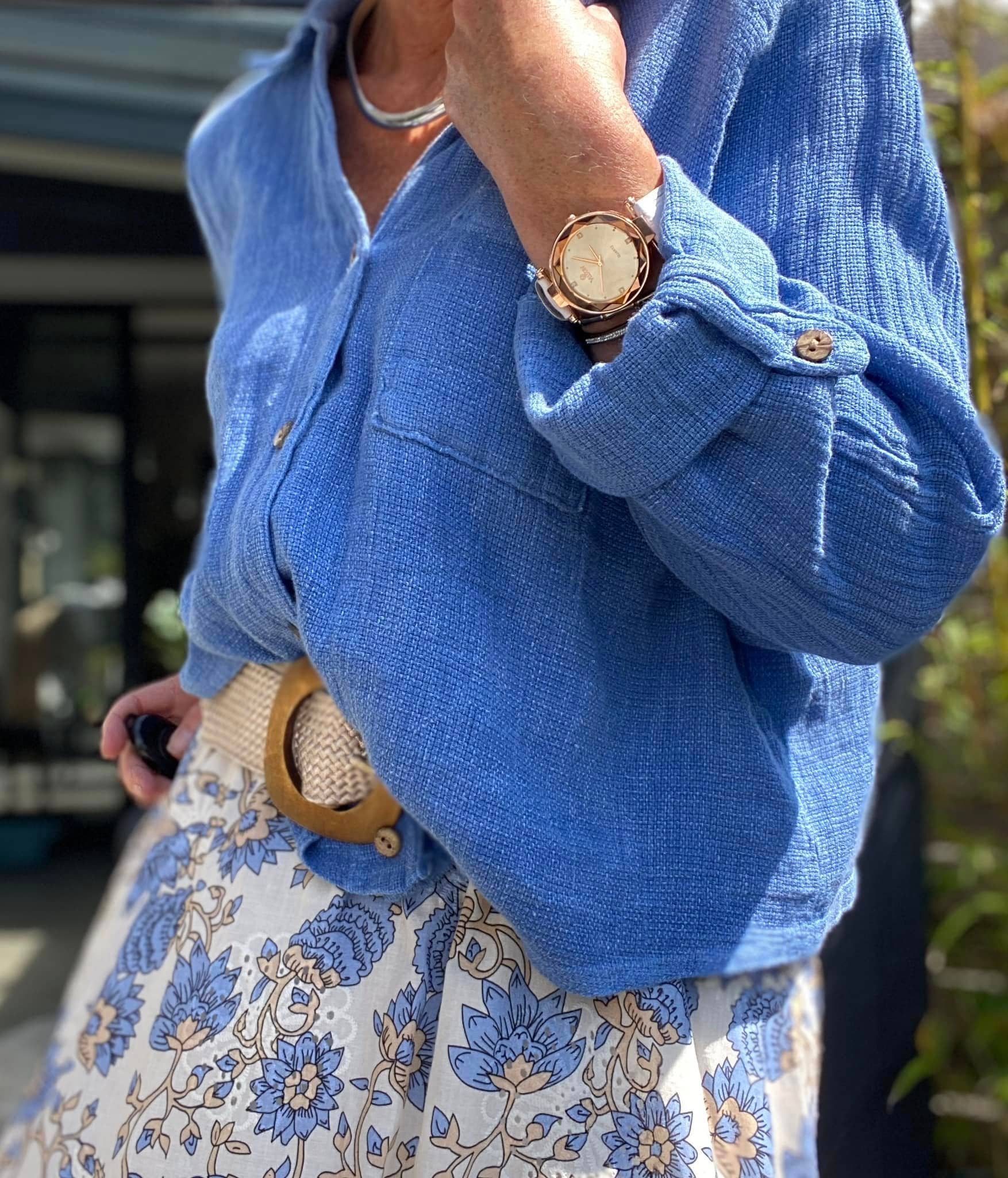 LINEN & COTTON HOUSE – Großhandel Bluse – Damen – Leinenweste 3025 MY VEST48