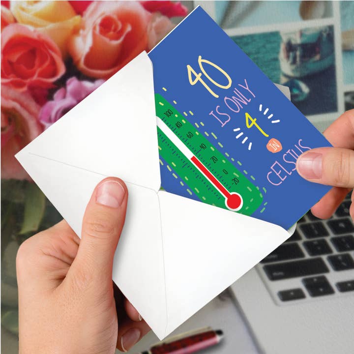 NobleWorks - Wholesale Birthday Card - Birthday Card - 40 In Celsius2