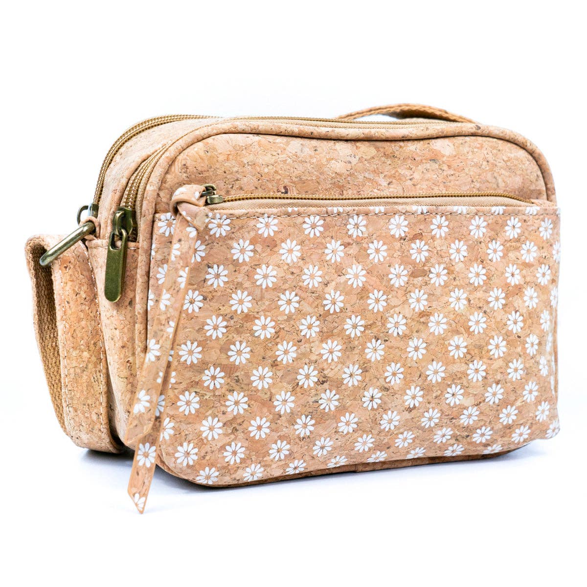 Meninas Bonitas Cork - Wholesale Crossbody Bag - Women's - Natural Cork Women's Crossbody Bag BAG-22953