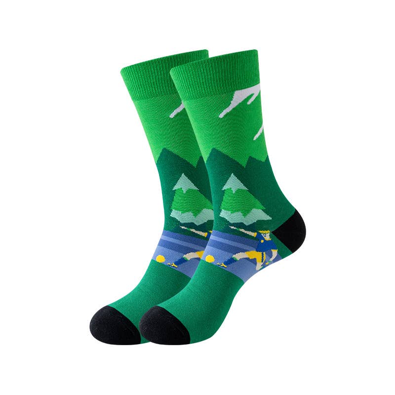 Tourtiwi - Vente Chaussettes – unisexe - Chaussettes d'illustration de dessin animé personnalisées11