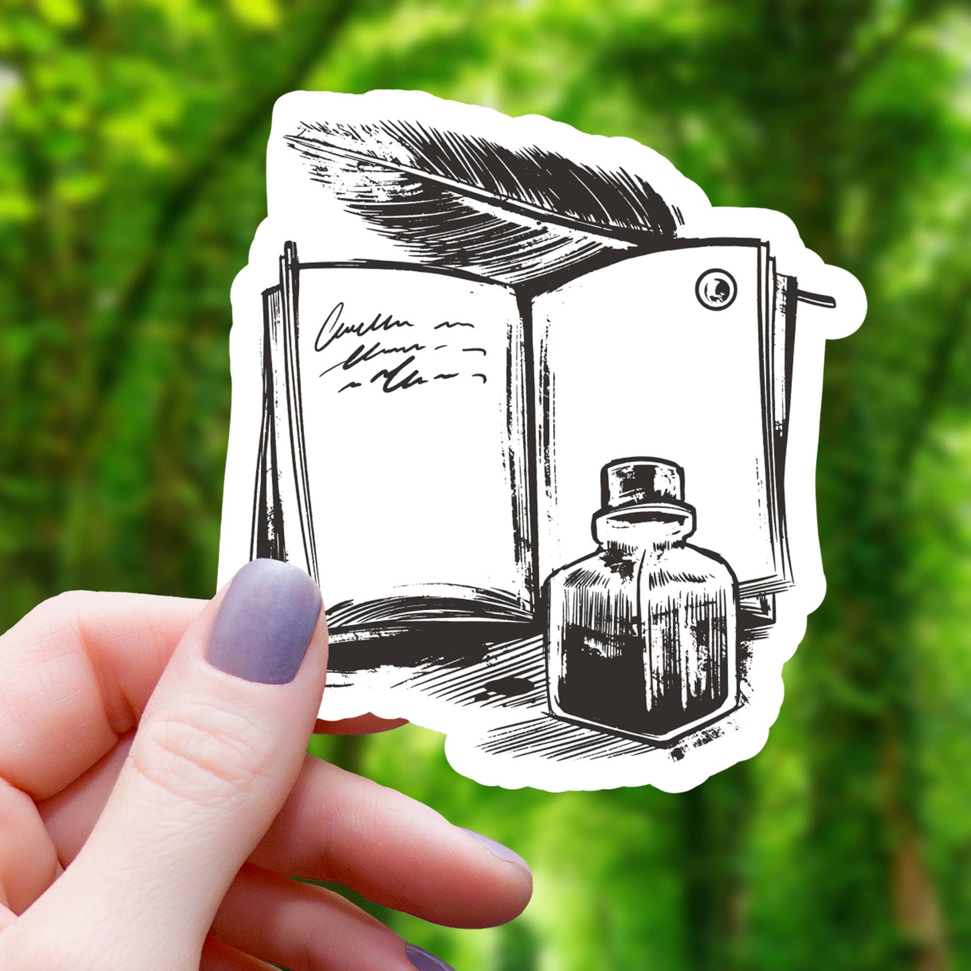 Mimic Gaming Co - Wholesale Sticker - Ink Paper and Quill Sticker - 3"