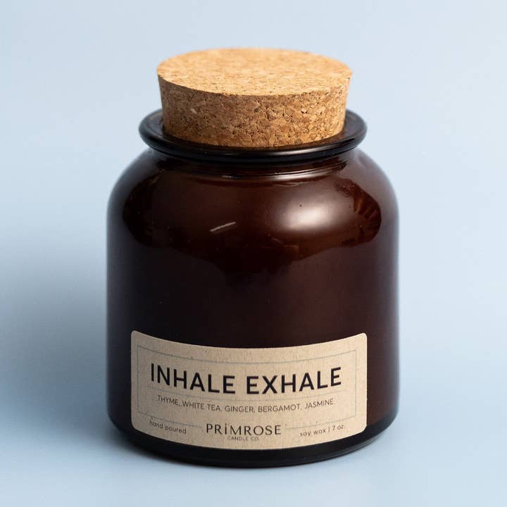 INHALE EXHALE for wholesale by Primrose Candle Company