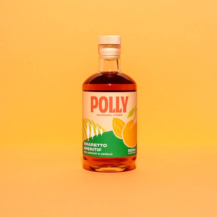 POLLY - Wholesale Non-Alcoholic Aperitif/Mocktail - POLLY Alcohol-free Amaretto Appetizer Apricot & Vanilla 500 ml