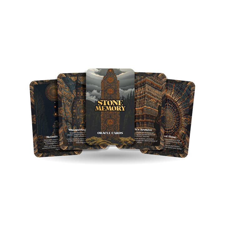 IBIZA TAROT - Wholesale Tarot Cards - Stone Memory – An Ancestral Earth Oracle Deck – 22 Oracle Cards – Echoes Held in Ancient Ground