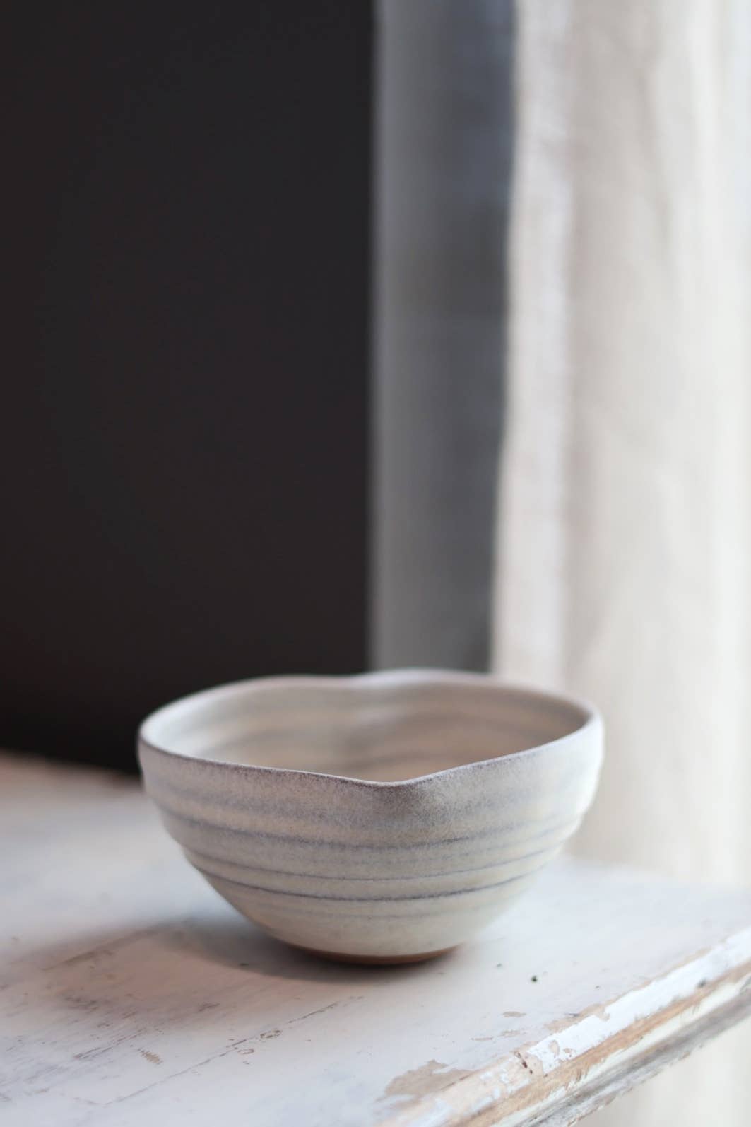 Gravesco Pottery - Vente Bol - Bol en forme de cœur fait main en crème5