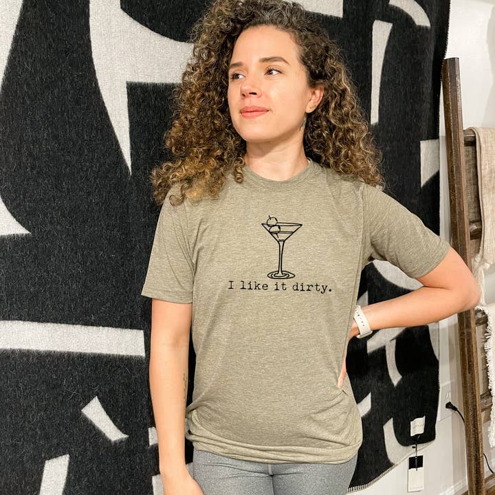 Moonlight Makers - Wholesale Screen Printed T-Shirt - Men's - I Like It Dirty - Men's Tee - Martini, Gin