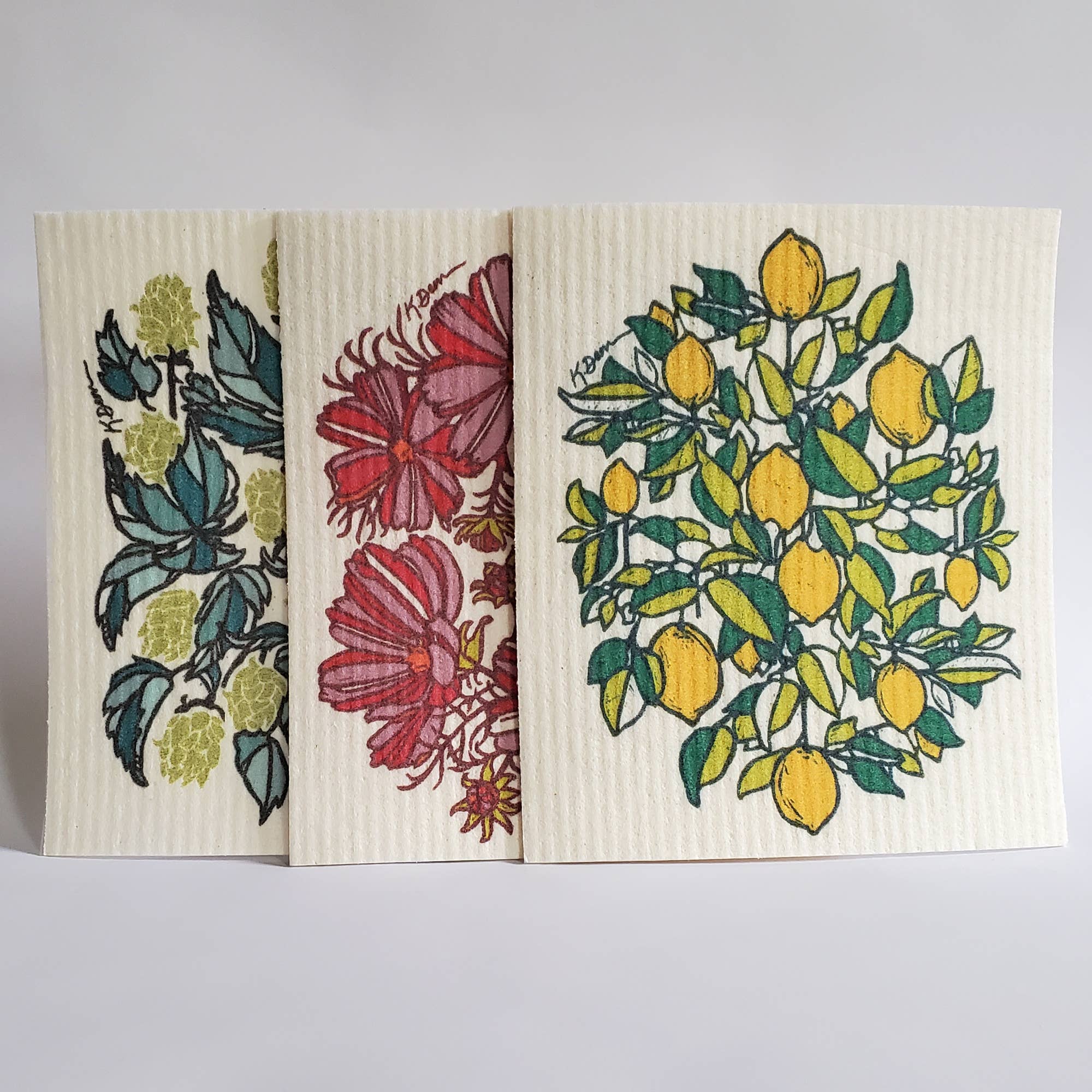 Little Green - Wholesale Dishcloth - Eco-Friendly Dishcloth Lemon Design, Swedish Dishcloth3