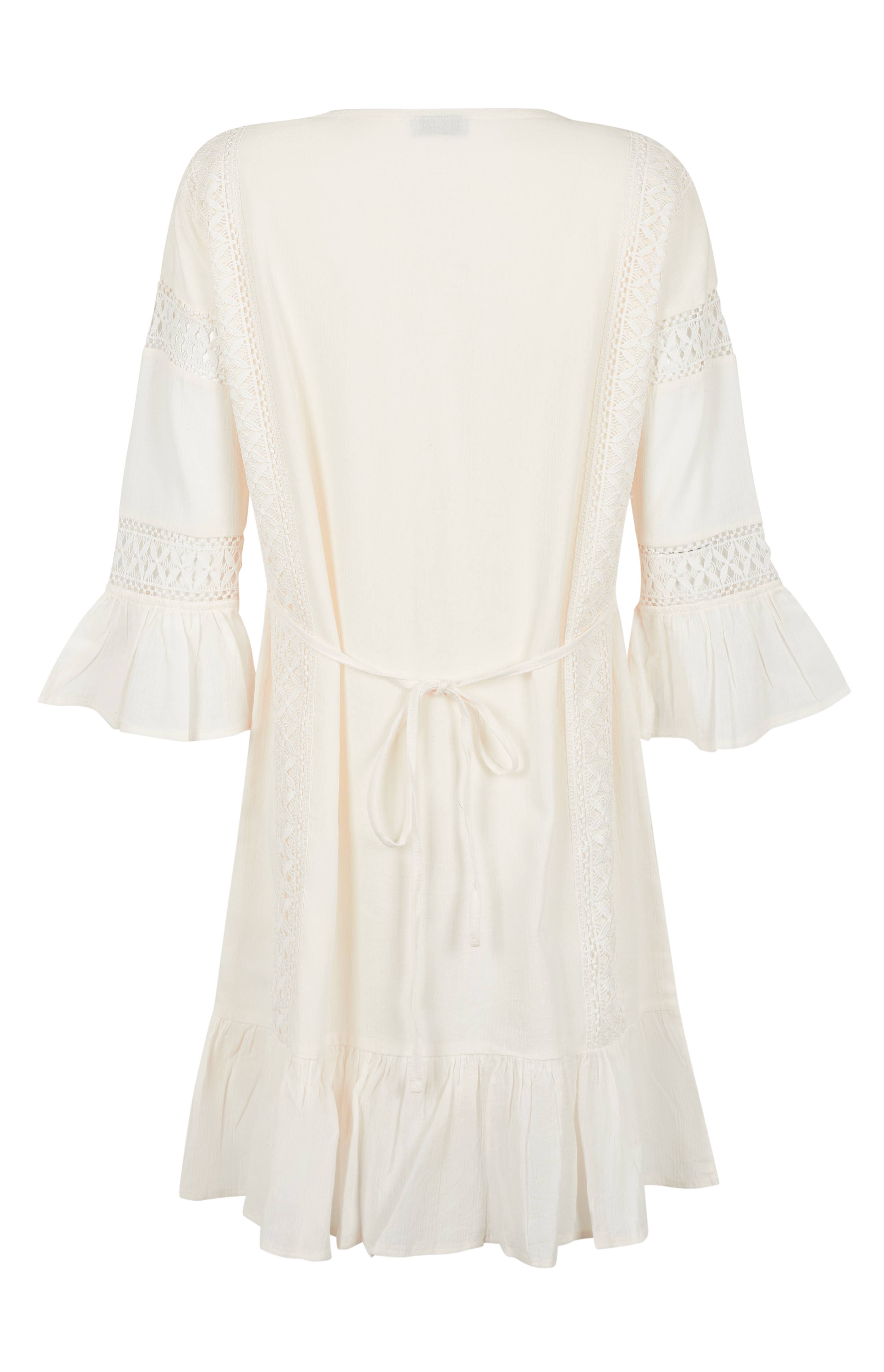 Secret Language – Engroshandel Kjole - Dame – Paradiso Mini Kjole/Bomuldskjole, Blonde Kjole, Creme1