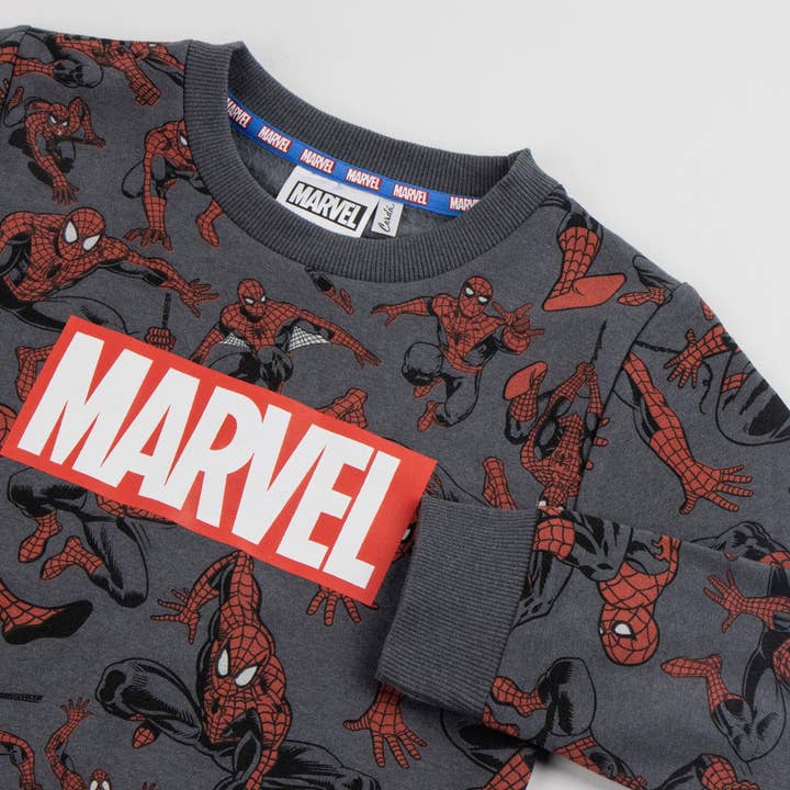 Mastoys, S.L. - Wholesale Sweatshirt - Kids - COTTON BRUSHED SPIDERMAN SWEATSHIRT - 29000029172