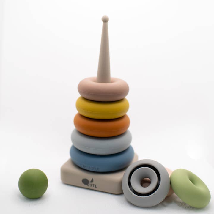 Lytl Store - Wholesale Building Set - Kids - Ring Stacking Toy + Silicone + Sensory Play + Sorting 6
