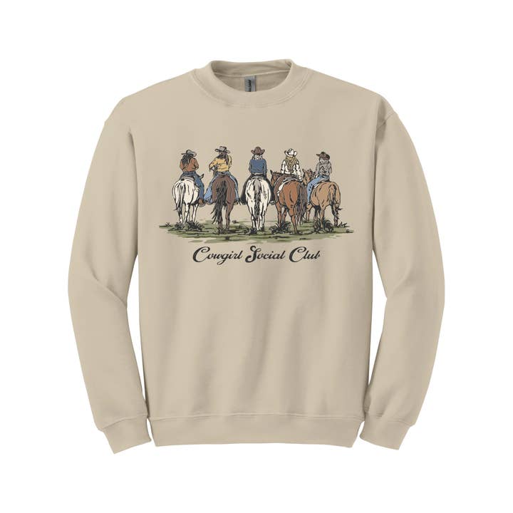 Cowgirl Social Club Graphic Sweatshirt for wholesale by Lucy + Company