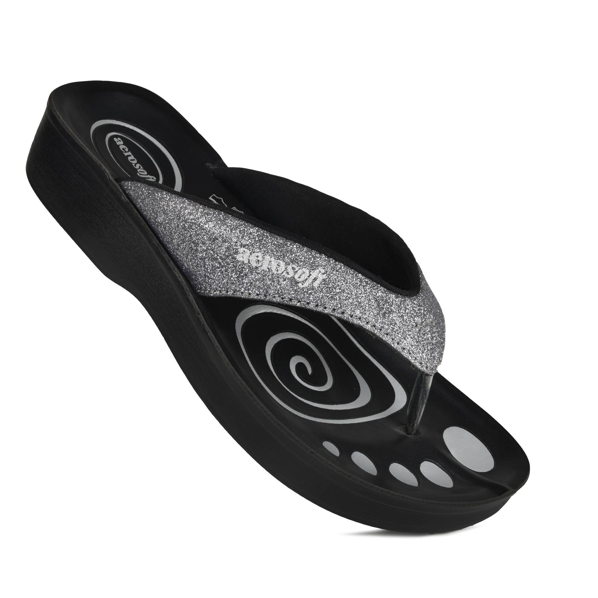 AEROSOFTFOOTWEAR - Wholesale Flip Flops - Women's - Aerosoft - Glitterati Thong Sandals for Women4
