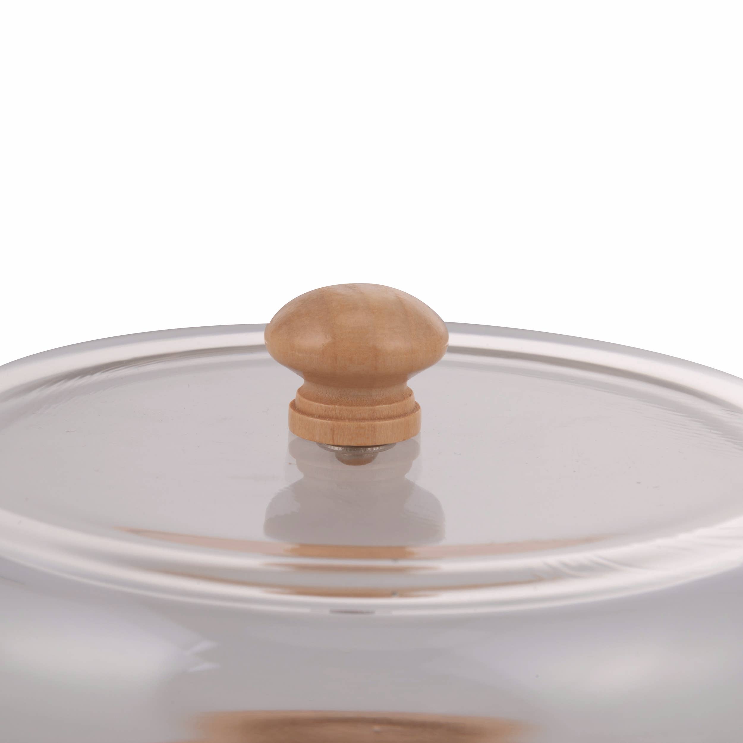 VdE Tivoli 1996 – wholesale Food storage container – Bamboo Tray/Glass Dome D.16.5CM2