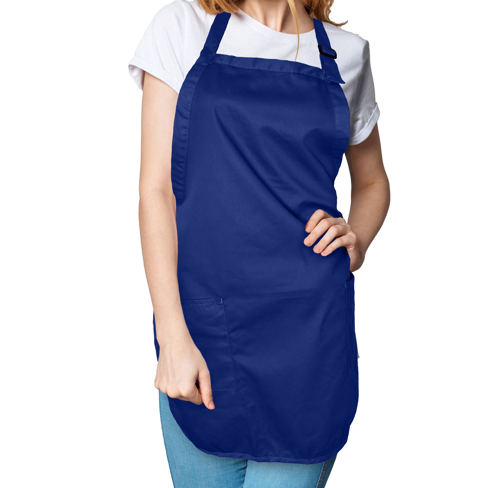 Dalix - Venta al por mayor Delantales - Delantal DALIX Restaurante Home Spun Spun Poli Algodón 2 Bolsillos23
