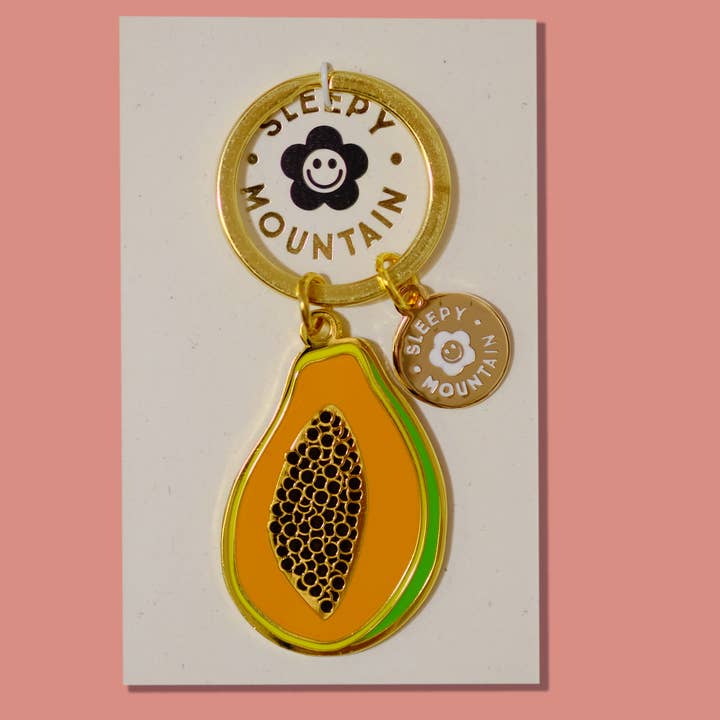Portachiavi Papaya per la vendita all'ingrosso da parte di Sleepy Mountain