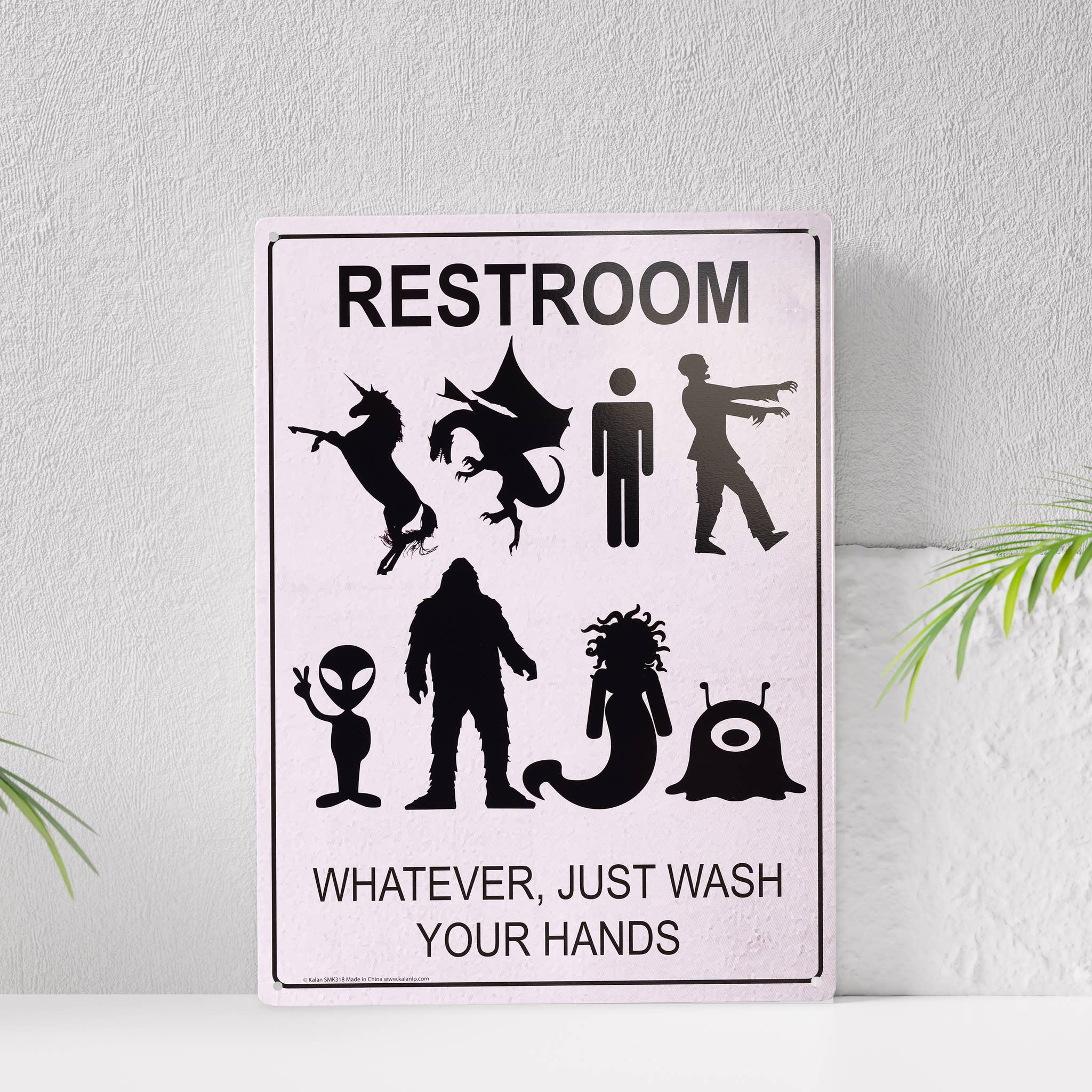Kalan – wholesale Sign – Just Wash Your Hands Metal Sign5