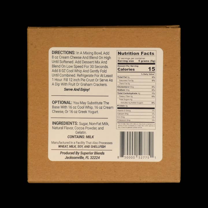 Superior Blends - Wholesale Dip - Tiramisu Dessert Mix 1