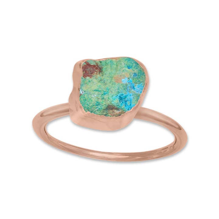 Handmade Jewels - Wholesale Cocktail/Statement Ring - Raw Crystal Ring – Silver, Gold, Rose Gold & Black Rhodium Finish | Natural Stones (Made to Order)20