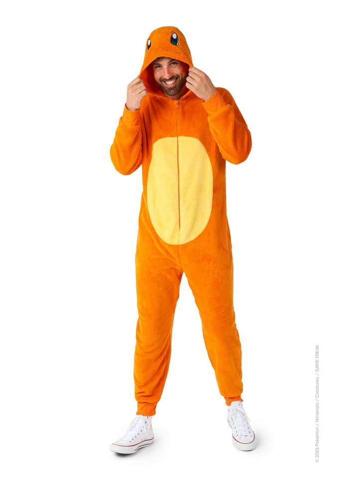 Orange Charmander Onesie for wholesale on Faire2