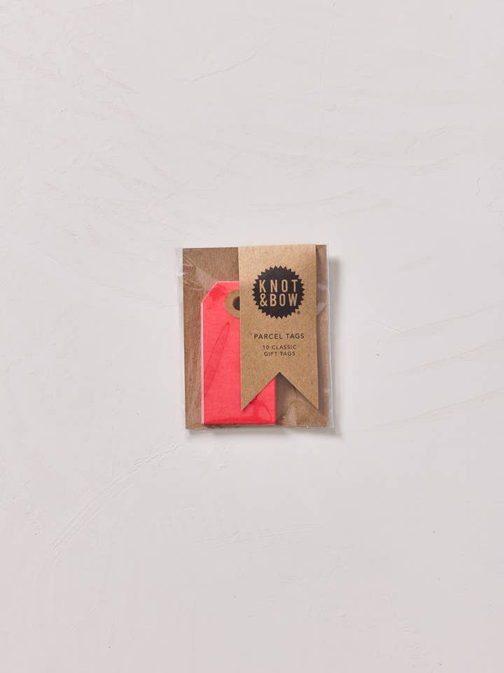 Red Parcel Tags for wholesale by Knot & Bow