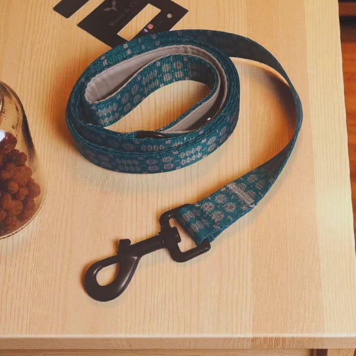Teal Welsh tapestry Design Dog leads for wholesale by Moose & Co