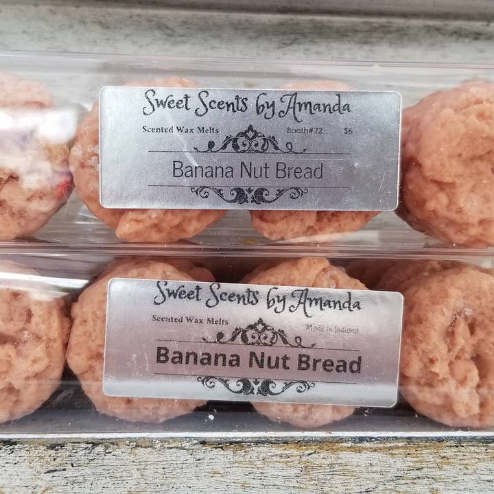 8 pack Banana Nut Bröd Vax smälter för wholesale av Sweet Scents by Amanda