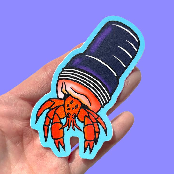 Pegatina de vinilo Hermit Handy para venta al por mayor de Tamiko Sidore Studio