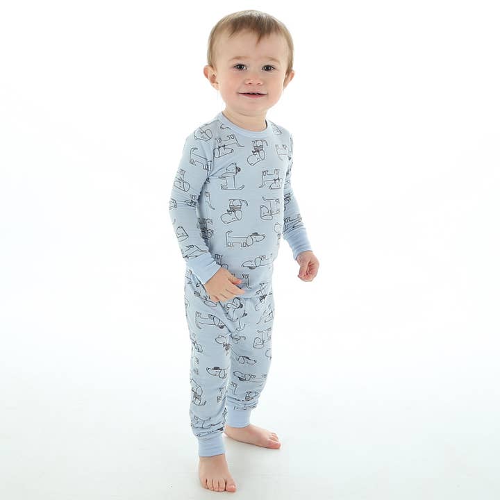 Bamboo Long Sleeve Pajama Set (2pc) for wholesale by Silkberry Baby