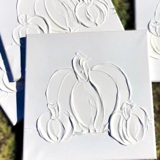 Coddiwomple - Wholesale DIY Craft Kit - Paint Your Own Canvas 12x12 pumpkin trio1