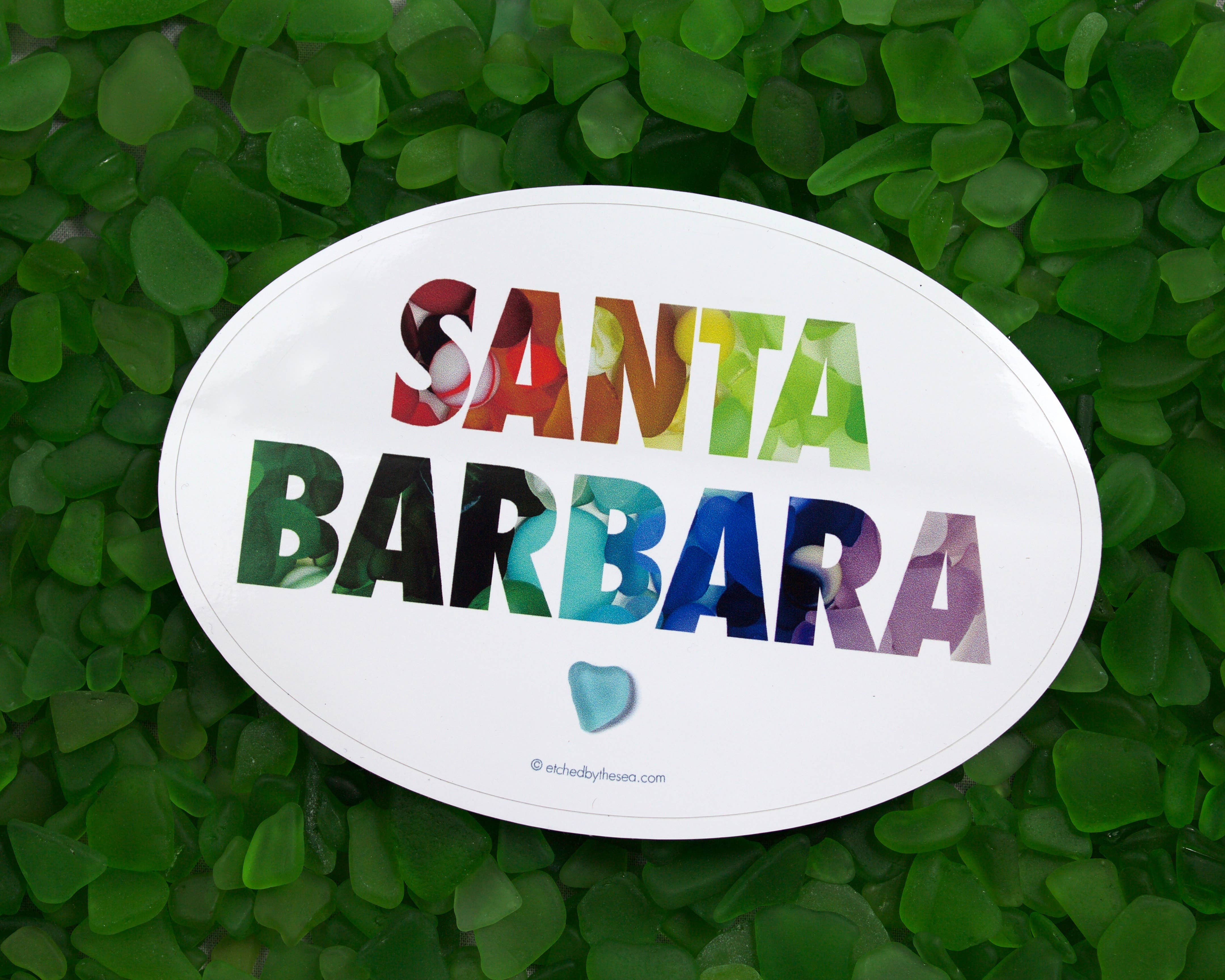 Beachcombing / Etched by the Sea - Wholesale Sticker - Santa Barbara Sea Glass Bumper Sticker3