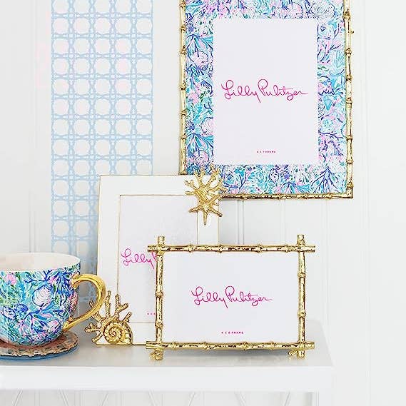 Lilly Pulitzer by Lifeguard Press - Wholesale Picture Frame - Medium Photo Frame, Bamboo