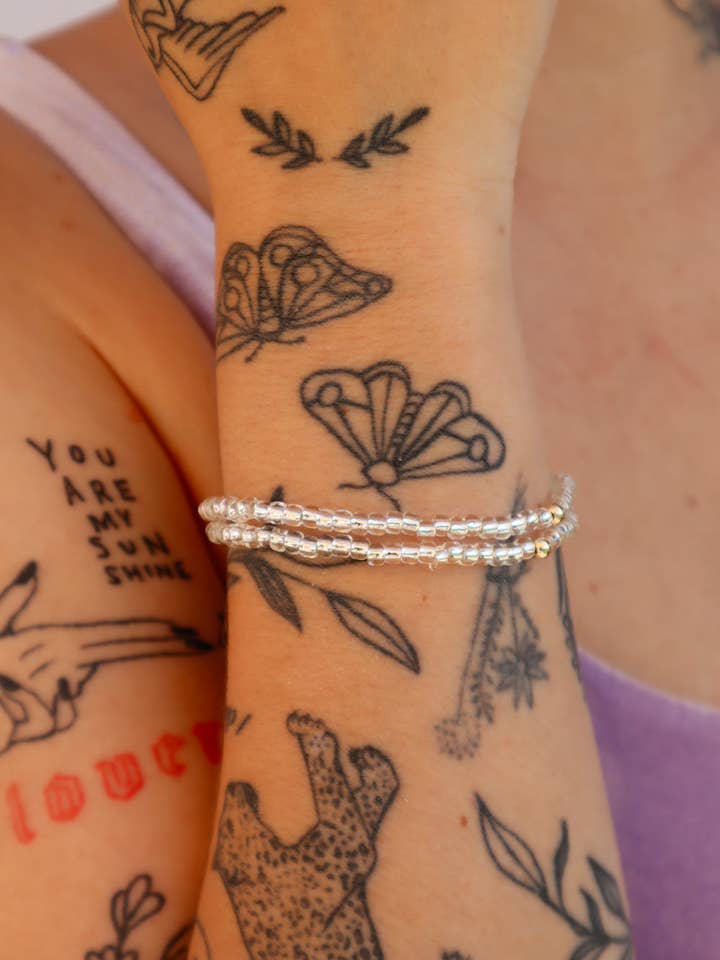 Lite Brite Disco Boho Groovy Friendship Bracelet for wholesale by Sundrenchd