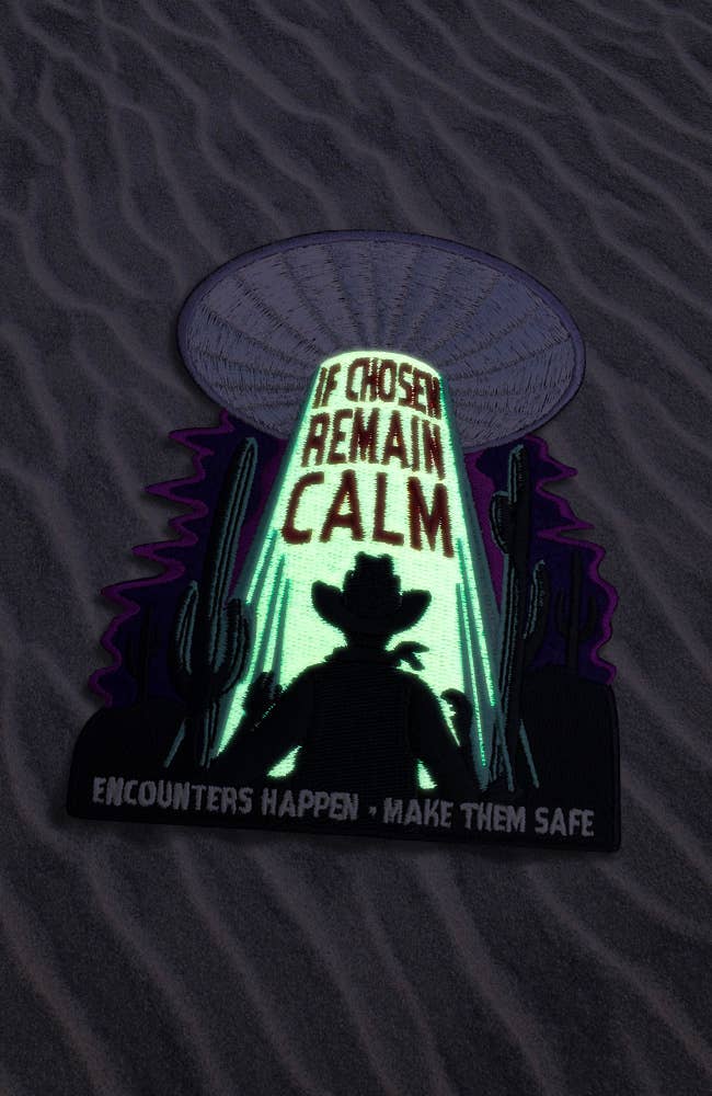 Maiden Voyage Co. - Wholesale Patch - Safe Encounters - Alien Abduction Safety Patch - Glow in the1