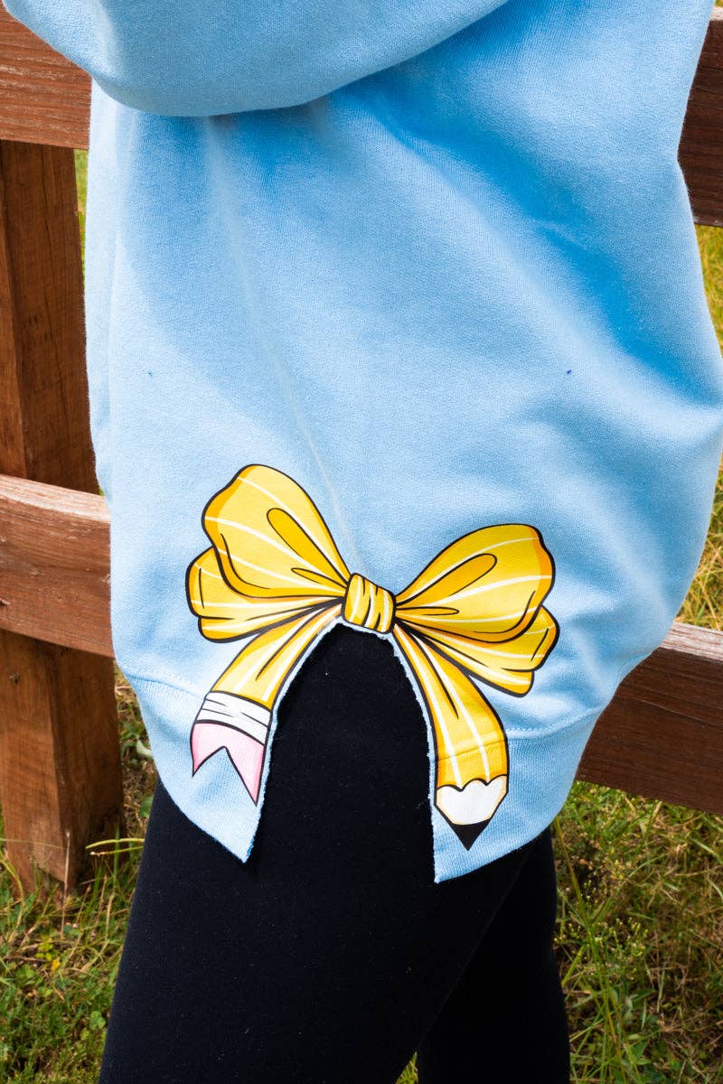 Wholesale Accessory Market - Vente Sweat-shirt à imprimés – femme - Sweat-shirt unisexe NuBlend à col rond avec nœuds latéraux Coquette enseignant10