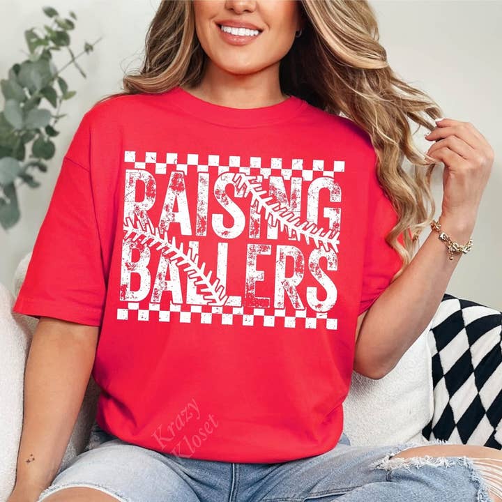 Krazy Kloset - Wholesale Screen Printed T-Shirt - Unisex - Raising Ballers