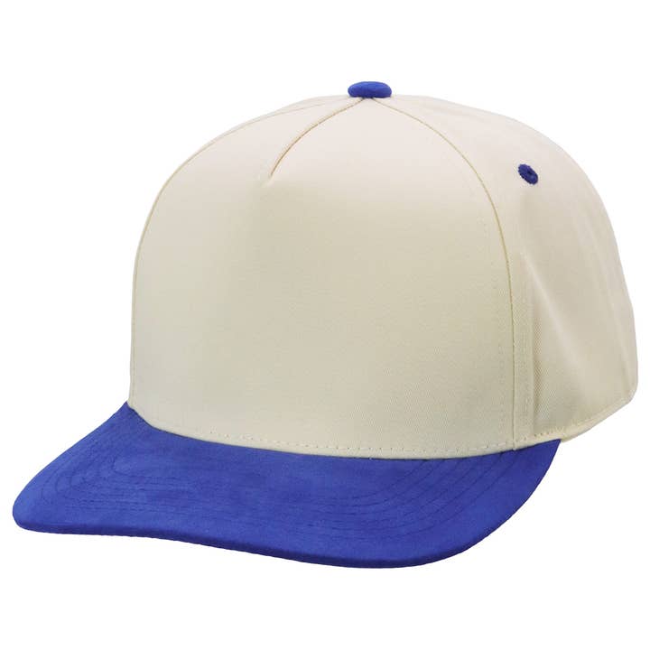 Cap Zone - Wholesale Baseball cap – Unisex - Vegan Suede 5 Panel Snap Back Baseball Cap25