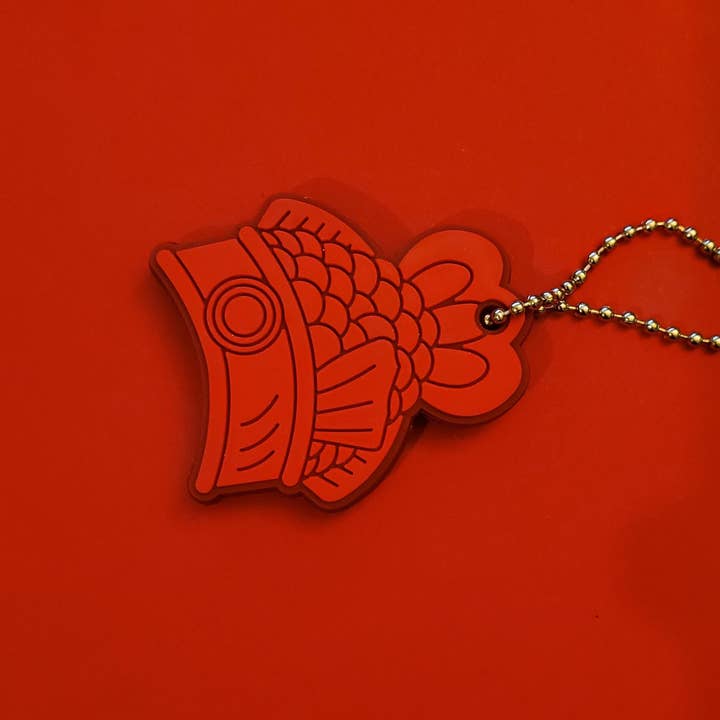 Opalescent Eel Illustration & Design - Wholesale Keychain - Unisex - Taiyakey Keycaps - Fish Shaped Key Covers7