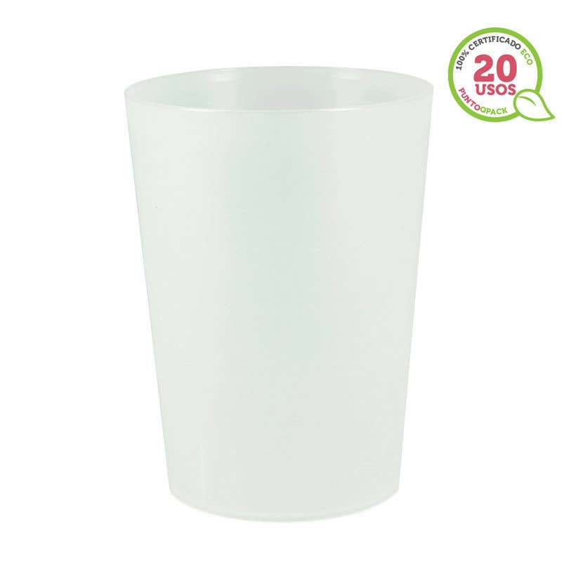 PUNTOQPACK - Wholesale Drinking Glass/Cup - Frozen Pp Reusable Eco Cup (500Ml)