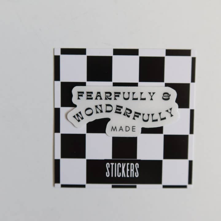 Fern & Arrow - Wholesale Sticker - Fearfully and Wonderfully Made Sticker1
