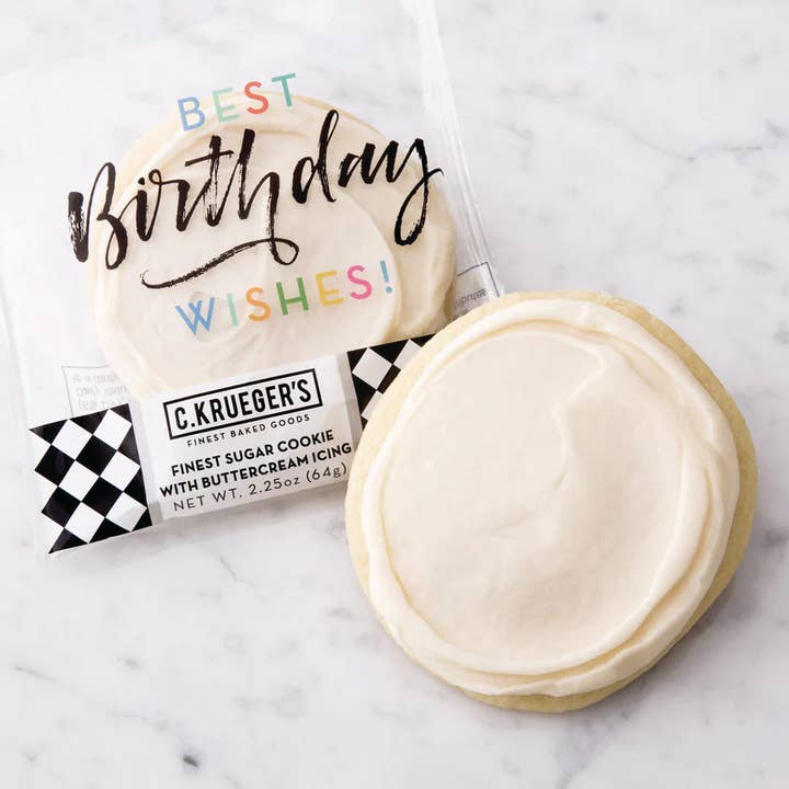 Birthday Buttercream Iced Sugar Cookie 2.25oz for wholesale by C. Krueger's