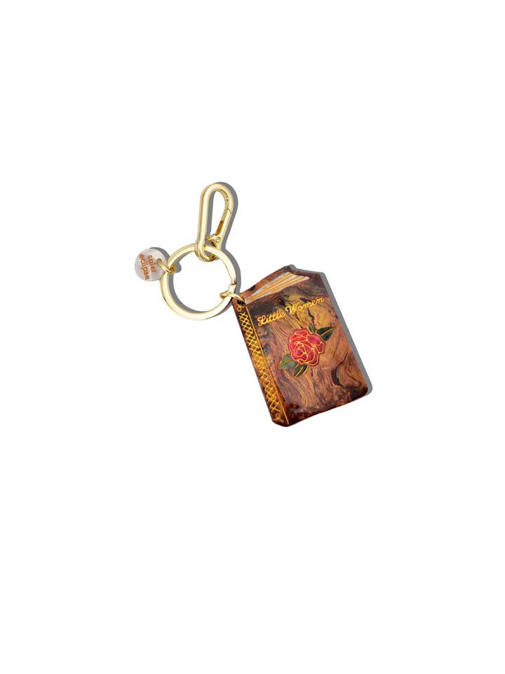 Hand-painted Little Women Book Bag Charm + Keychain for wholesale by Solar Eclipse
