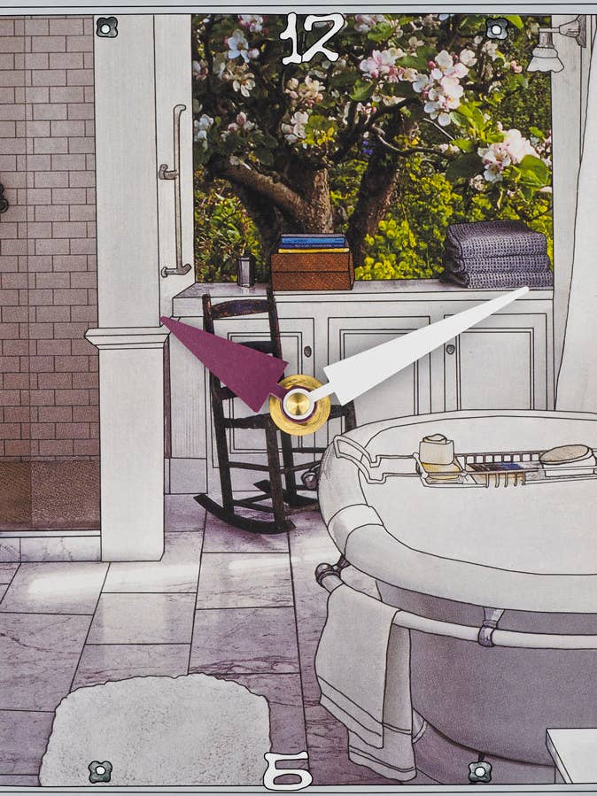 Bichon, reloj de collage personalizado para venta al por mayor de Lea Alboher